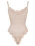 Well-in Vogue Seamless lace Cami Waist Abdomen Shaping Thong Bodysuit